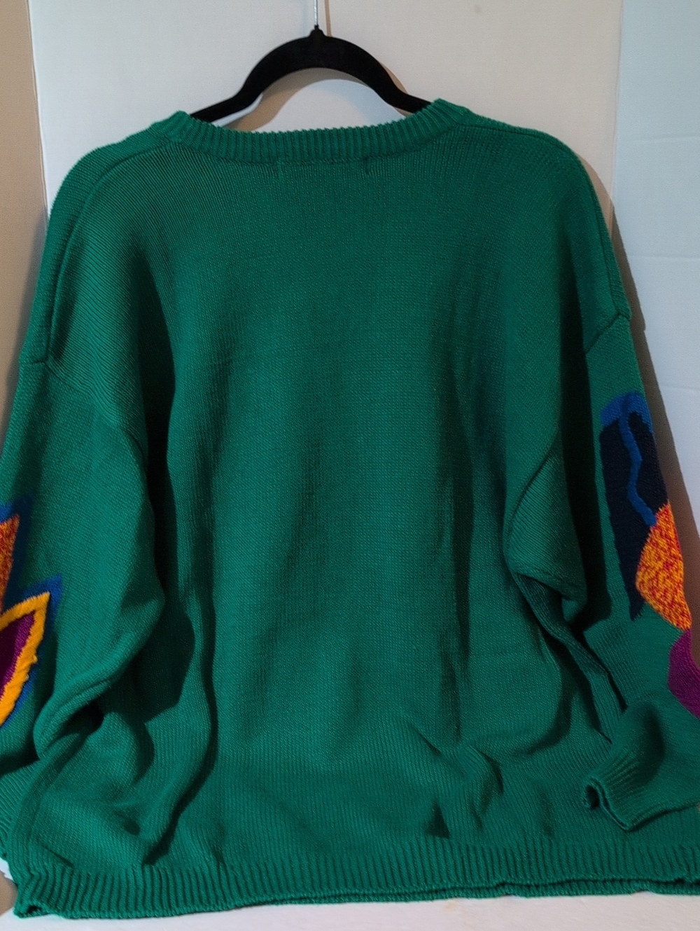 Vintage 1993 IB Diffusion 1X Sweater Colorful Abstract Wearable Art '90S Pullove - Picture 6 of 6